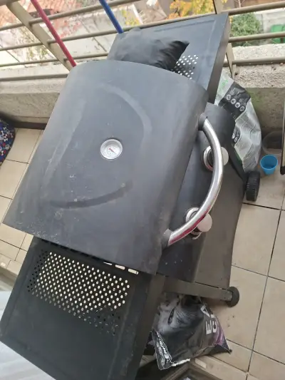 Parrilla de gas con termómetro - miniatura 1