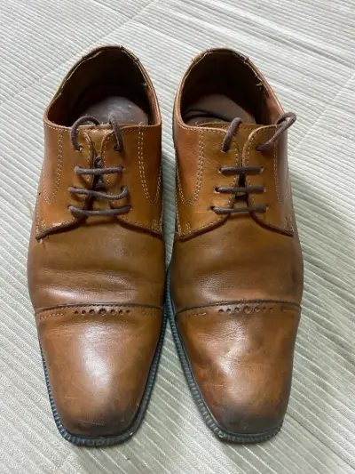 Zapatos formales café hombre - miniatura 1