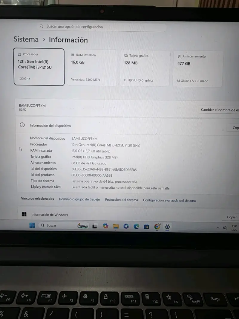Notebook Lenovo gris - 2
