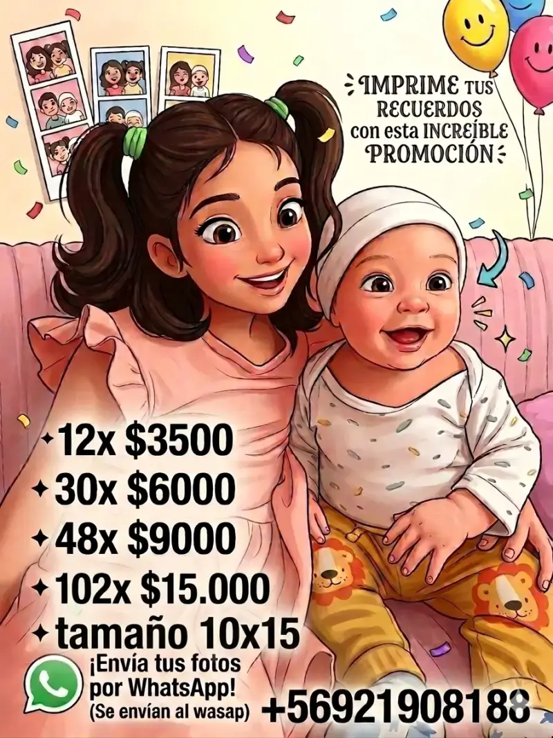 Servicio de impresión fotográfica 10x15