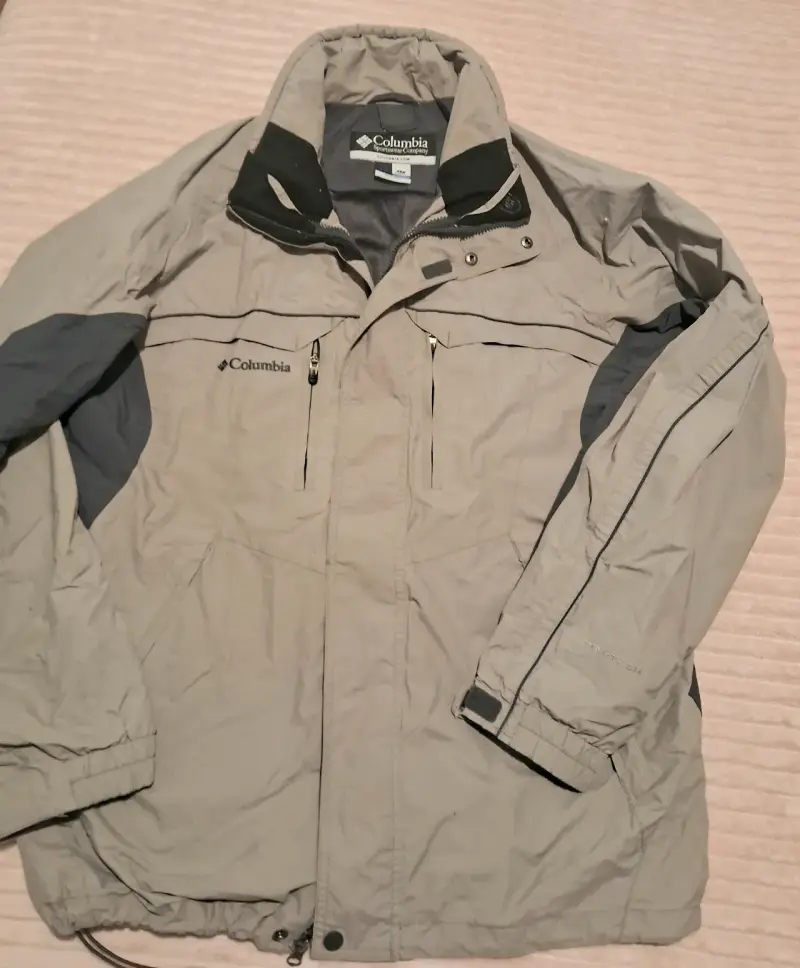 Chaqueta Columbia impermeable gris - 1
