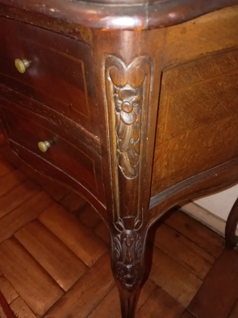 Mesa consola de madera vintage - 4