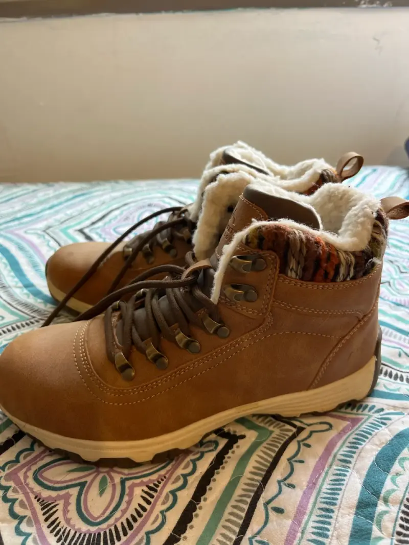 Botas camel con forro de lana - 3