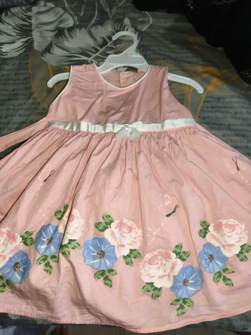Vestido rosado con flores marca limonada 24 meses - 2