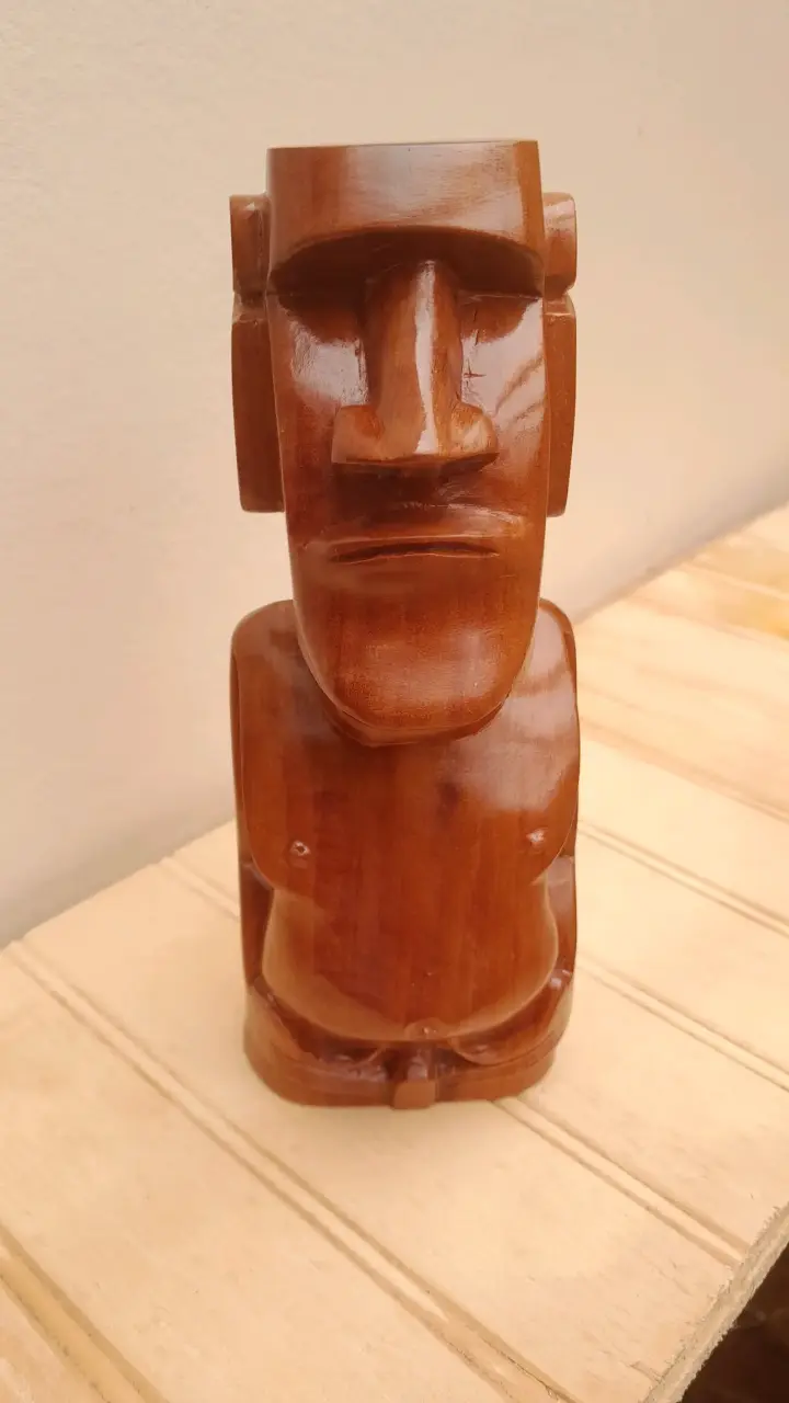 Estatuillas de madera Moai - 2