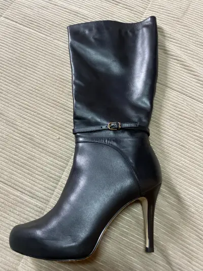 Bota negra de cuero elegante Gacel - miniatura 1