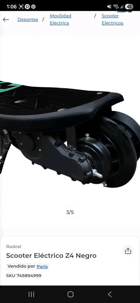 Scooter Eléctrico Radost Z4 Negro - 2