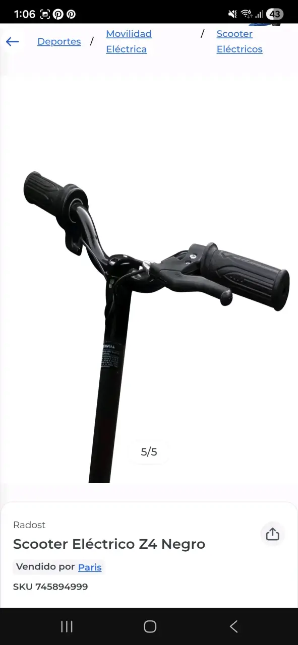 Scooter Eléctrico Radost Z4 Negro - 4