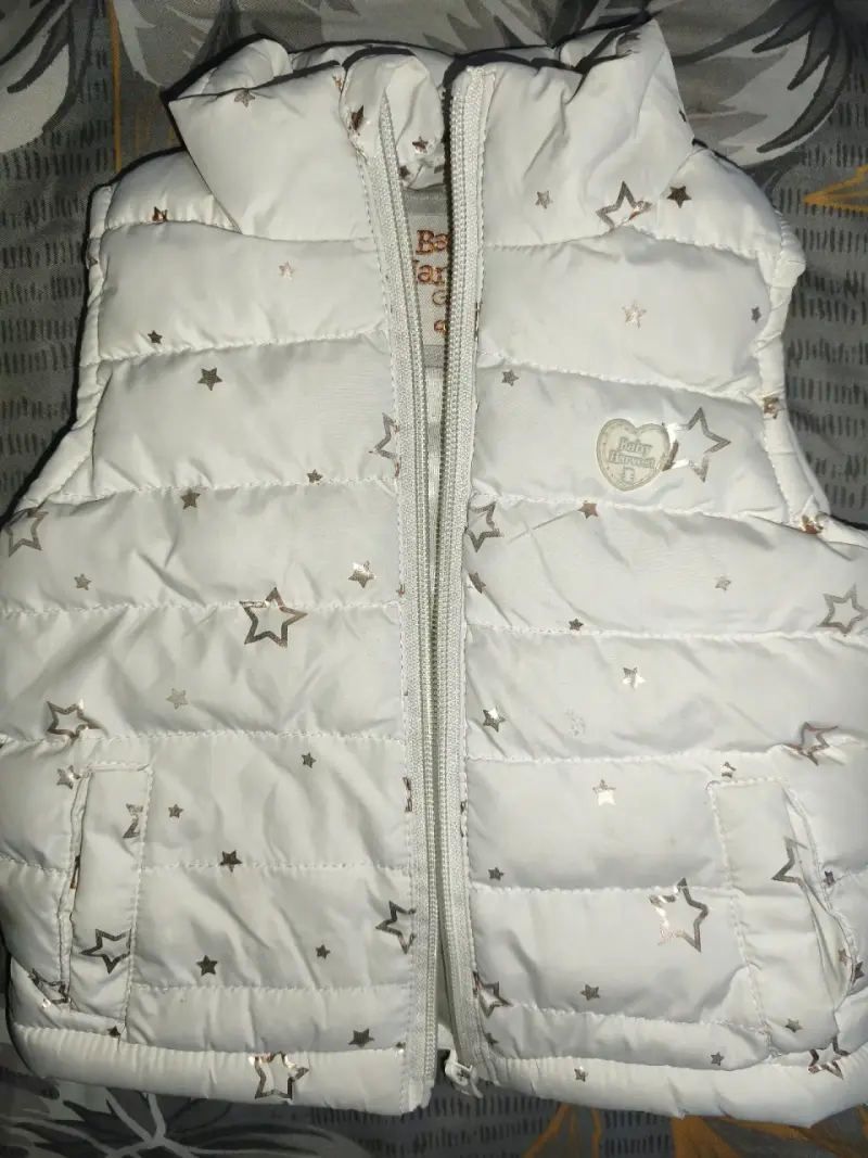 Parka sin mangas  baby harbest talla 9/12 meses - 2