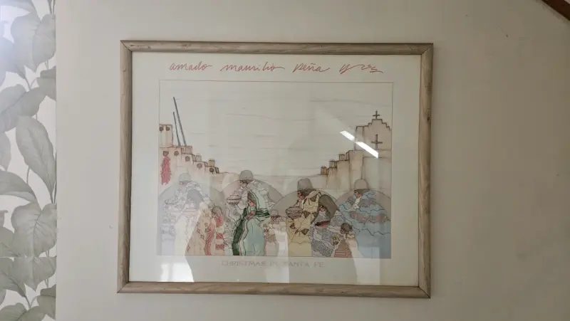 Litografía Amado Maurilio Peña “Christmas in Santa - 1