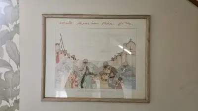 Litografía Amado Maurilio Peña “Christmas in Santa - miniatura 1