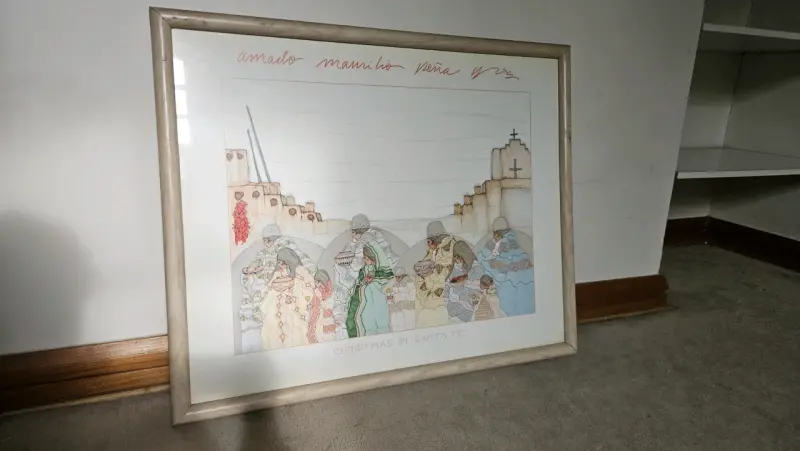 Litografía Amado Maurilio Peña “Christmas in Santa - 5
