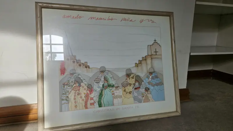 Litografía Amado Maurilio Peña “Christmas in Santa - 6