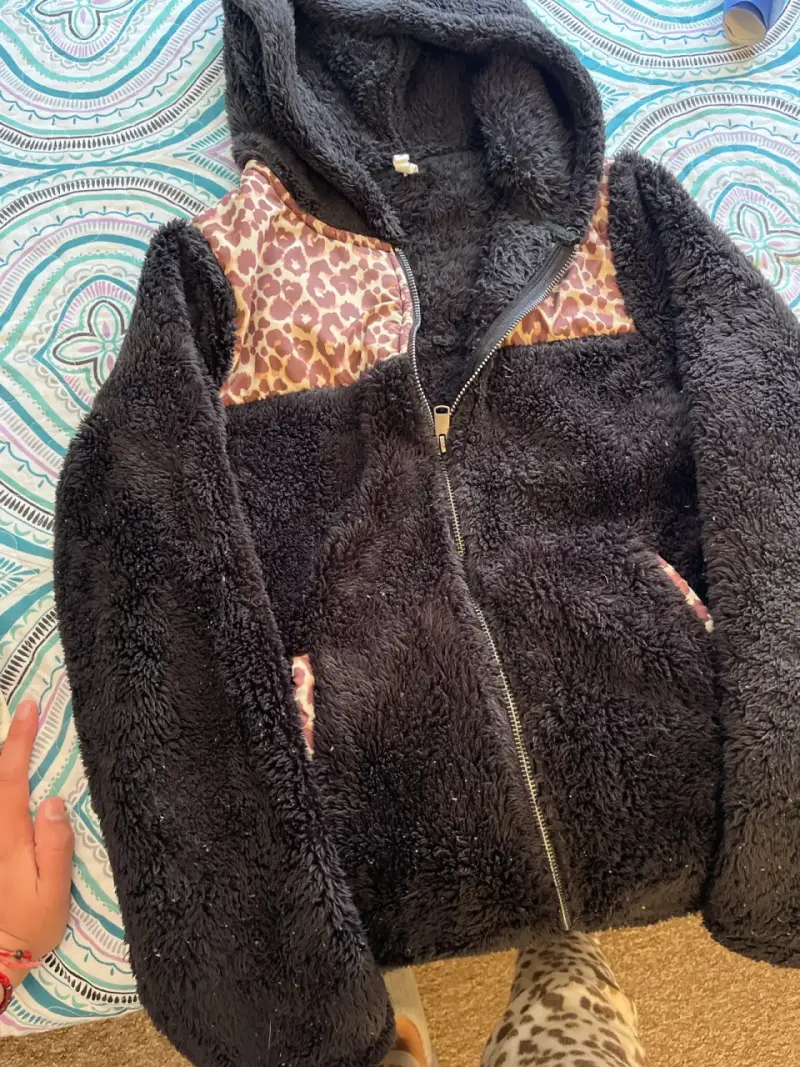 Chaqueta de felpa con estampado - 3