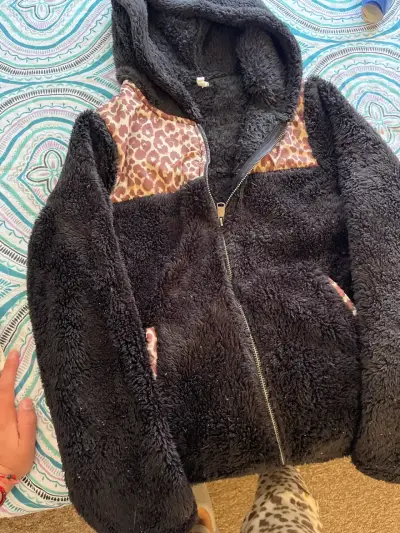 Chaqueta de felpa con estampado - miniatura 3