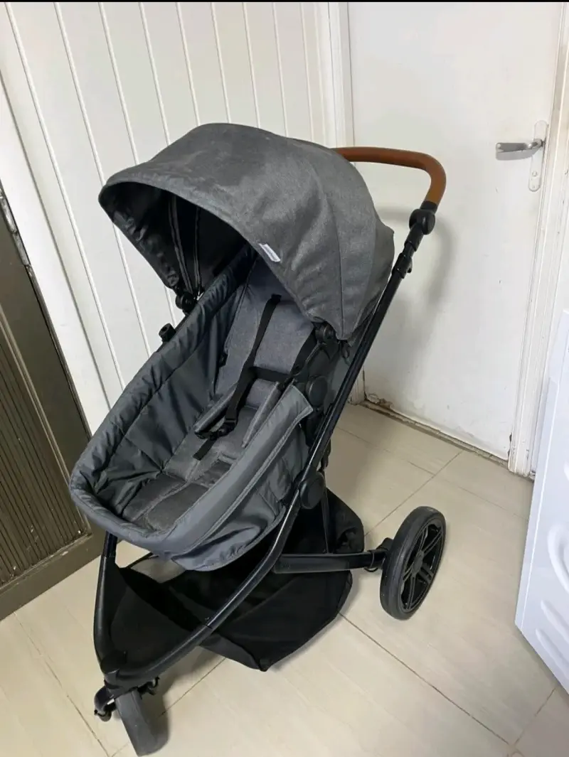 Coche de bebé 3 en 1 gris - 3