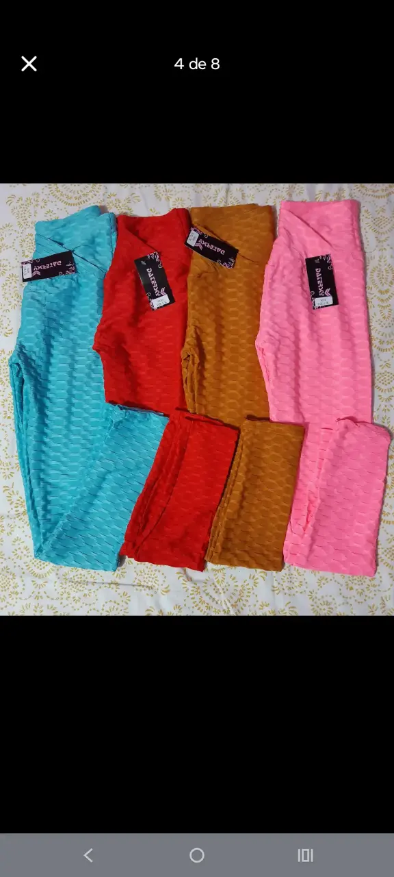 Leggings negros texturizados - 3