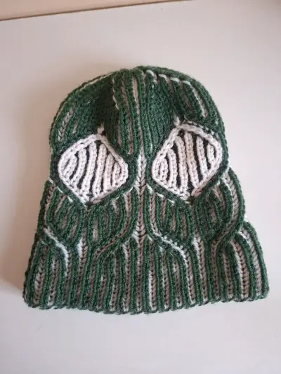 Gorro tejido bicolor - miniatura 2