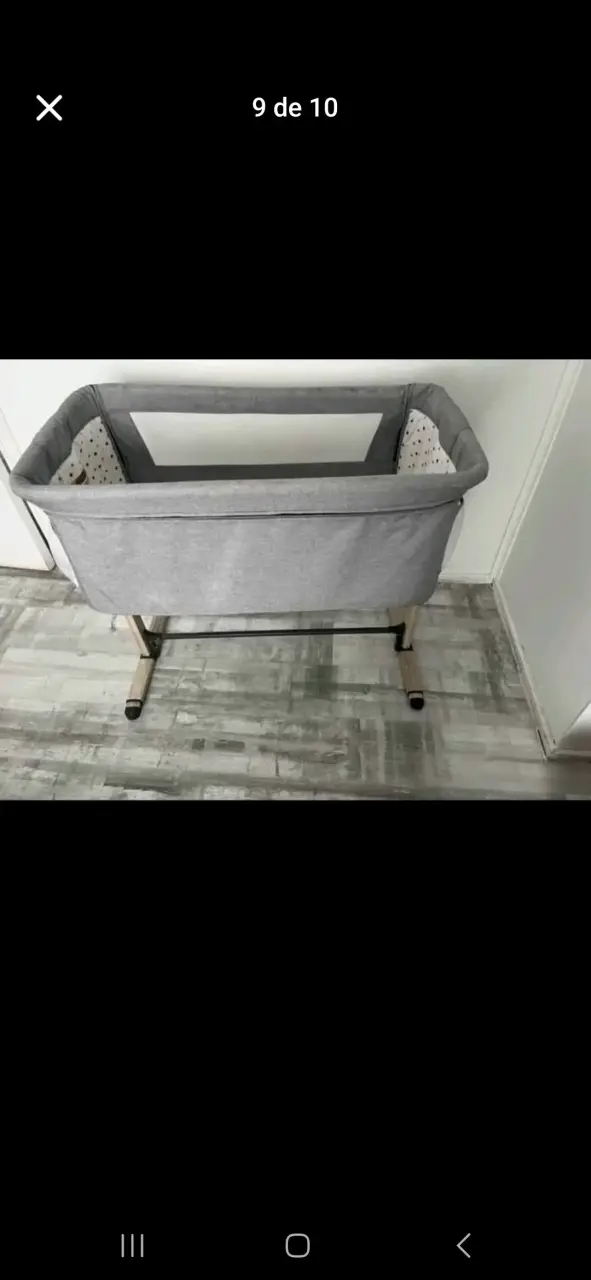 Cuna colecho gris Infanti + colchon antirreflujo - 5