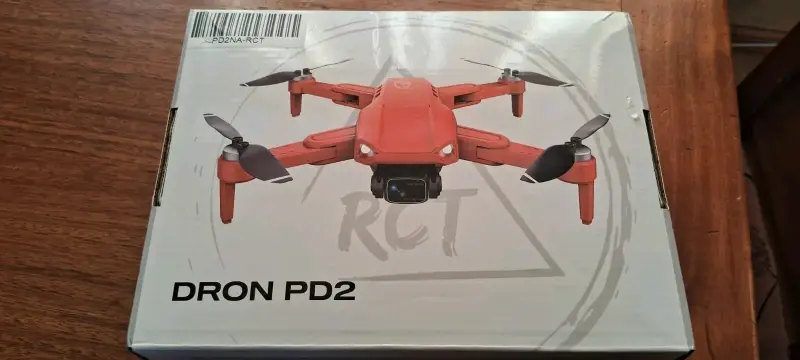 Drone plegable rojo con estuche - 5