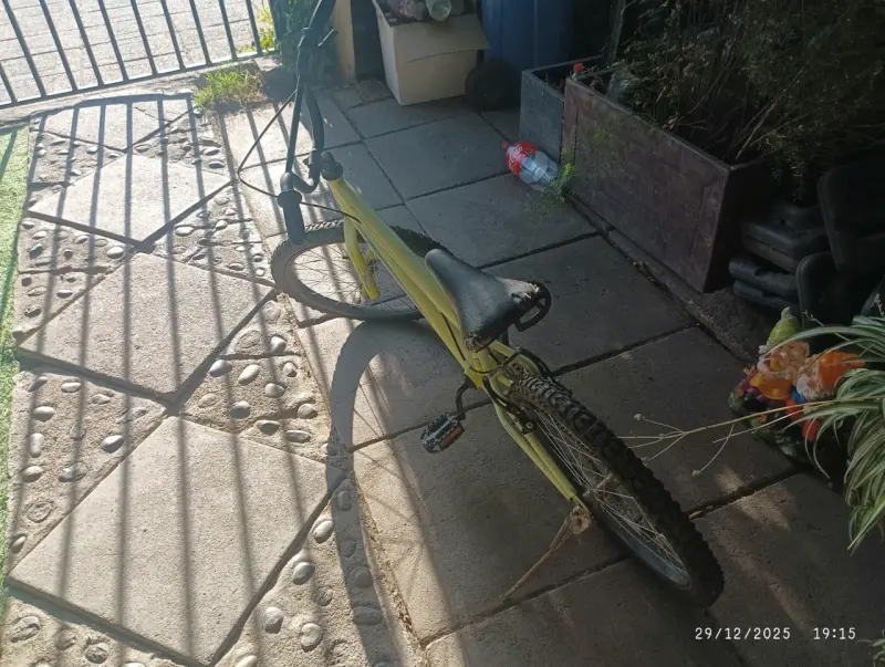 Bicicleta infantil amarilla Opaltech - 4