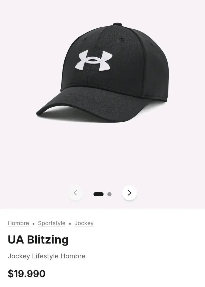 Gorra negra Under Armour - 2