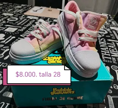 Zapatillas rosadas talla 32.5 - miniatura 2