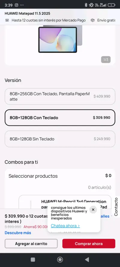 Tablet con teclado Huawei - miniatura 6