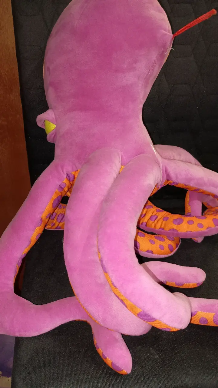 Pulpo de peluche morado - 1