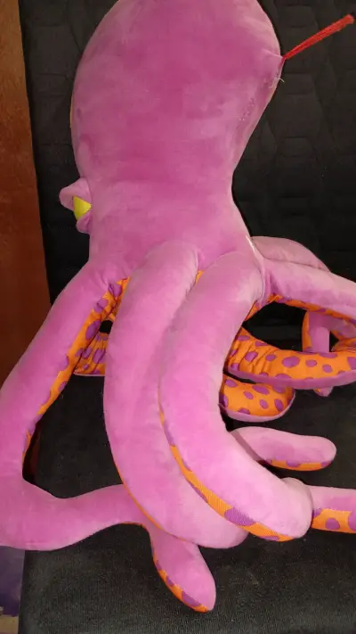 Pulpo de peluche morado - miniatura 1