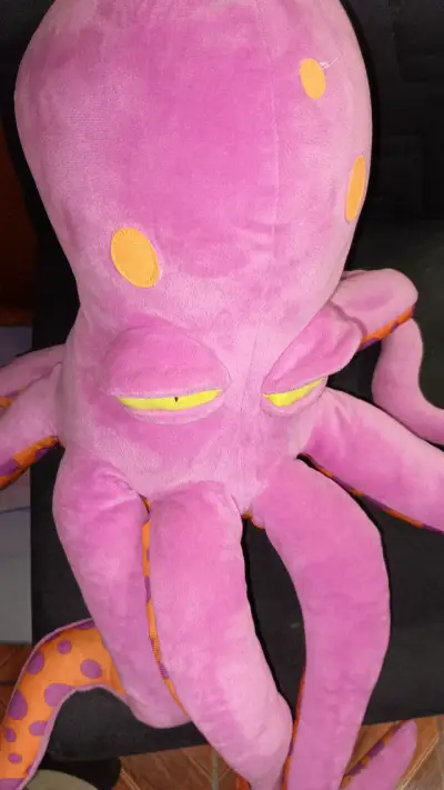 Pulpo de peluche morado - miniatura 3