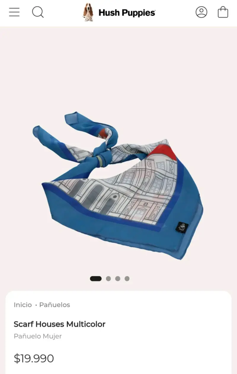 Pañuelo Hush Puppies azul - 3