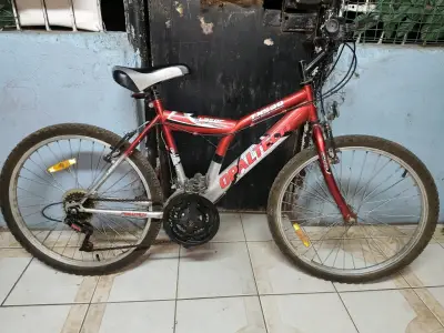 Bicicleta Opaltech roja y plateada - miniatura 4