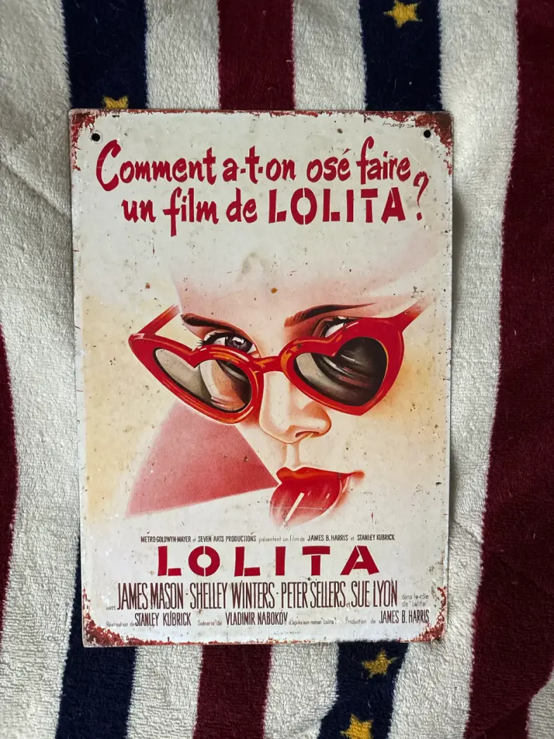 Afiche vintage de película Lolita