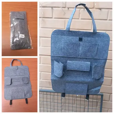 Organizador de asiento de auto gris - miniatura 1