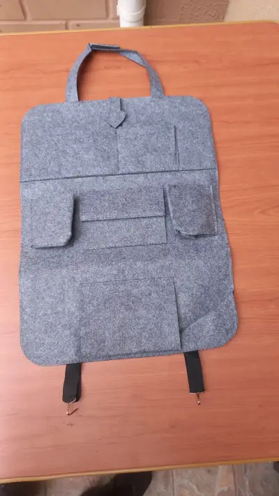 Organizador de asiento de auto gris - miniatura 3