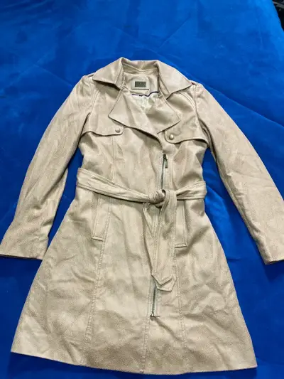 Abrigo Marca Ash beige con cinturón - miniatura 1