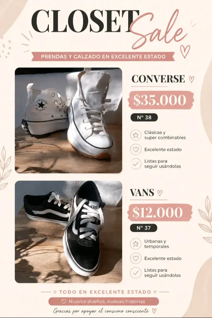Zapatillas Converse/Vans - 2