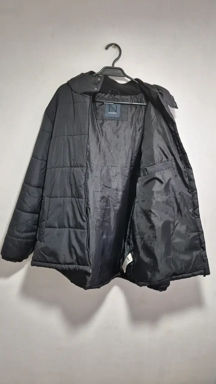 Parka Hombre Negra Newport - 3