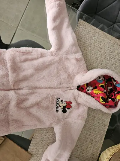 Abrigo infantil Minnie rosado - miniatura 1