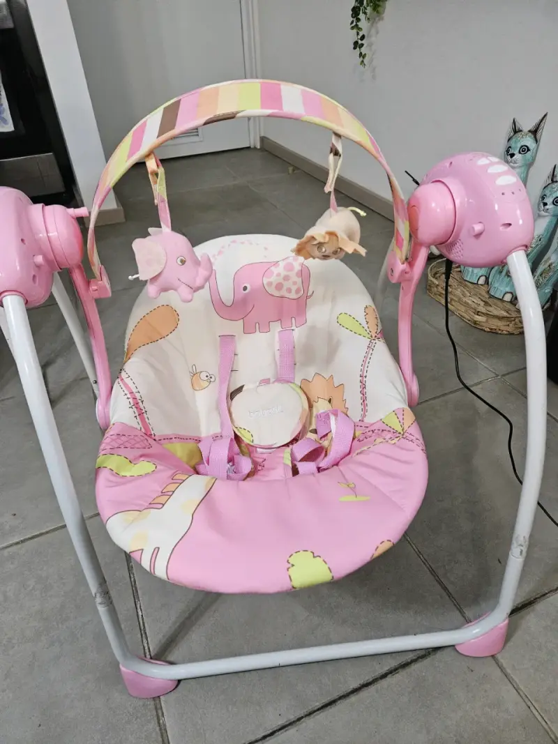 Columpio para bebés rosa