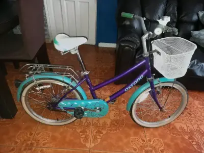 Bicicleta Oxford morada con canasto - miniatura 1