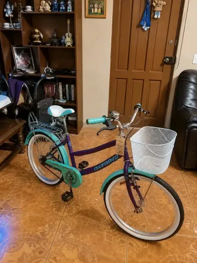 Bicicleta Oxford morada con canasto - miniatura 4