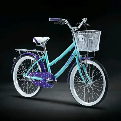 Bicicleta Oxford morada con canasto - miniatura 6