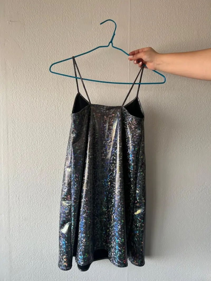 Vestido corto holografico - 2