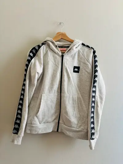 Polerón gris con capucha Kappa - miniatura 1