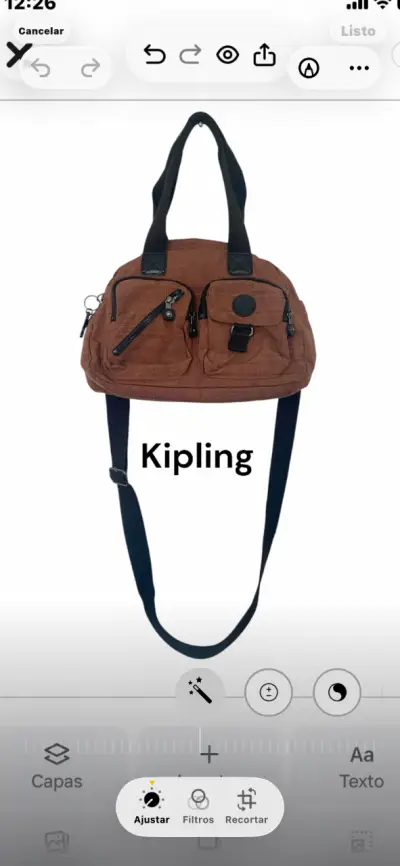 Bolso Kipling marrón - miniatura 1