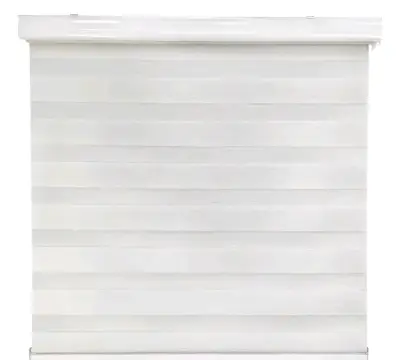 Cortina roller duo blanco jaspeado 200x200 nueva - miniatura 1