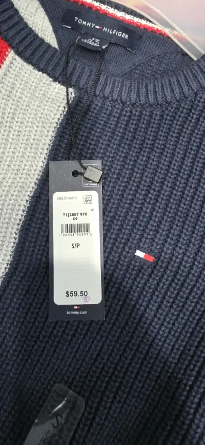 Suéter Tommy multicolor nuevo - miniatura 3