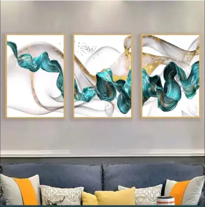 Tríptico decorativo moderno - miniatura 1